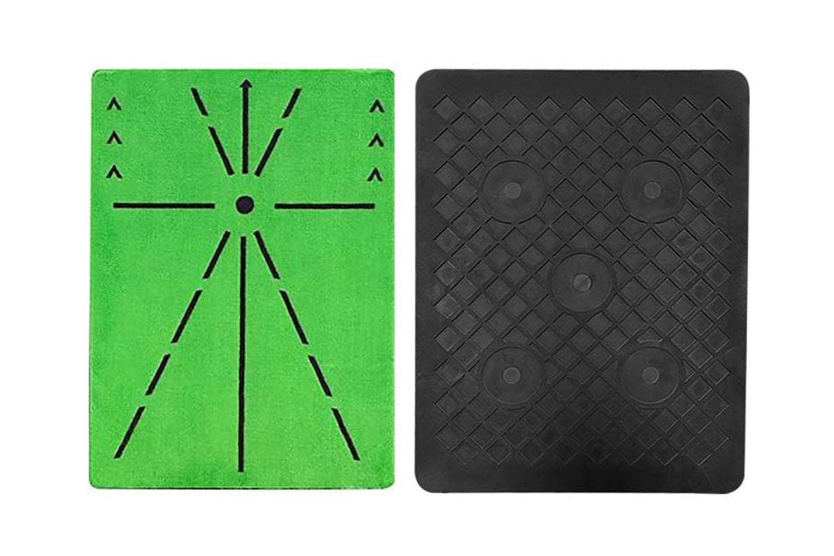3Pcs Replaceable Golf Hitting Mat Golf Practice Mat with Instant Swing Path Feedback