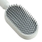 2Pcs Self Cleaning Hair Brush for Women Cleaning Massage Hair Comb with Holder