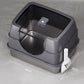 Fully Enclosed Flip Top Stainless Steel Cat Litter Box Large Space and Odor Control