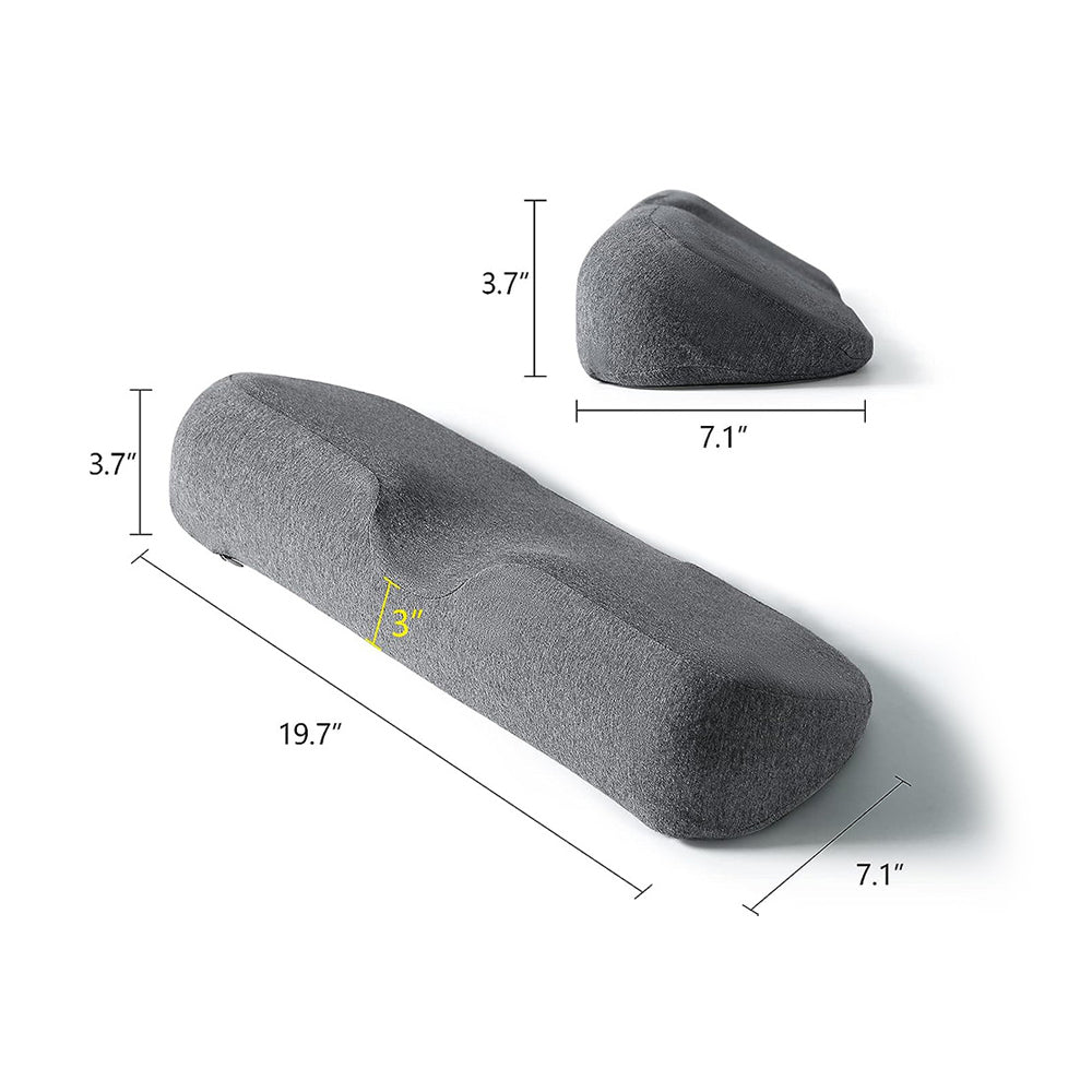 Cervical Neck Pillow Memory Foam Neck Bolster Pillow for Pain Relief