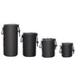 4Pack DSLR Camera Lens Pouch Case Bag Cover Canon Nikon Sony Panasonic