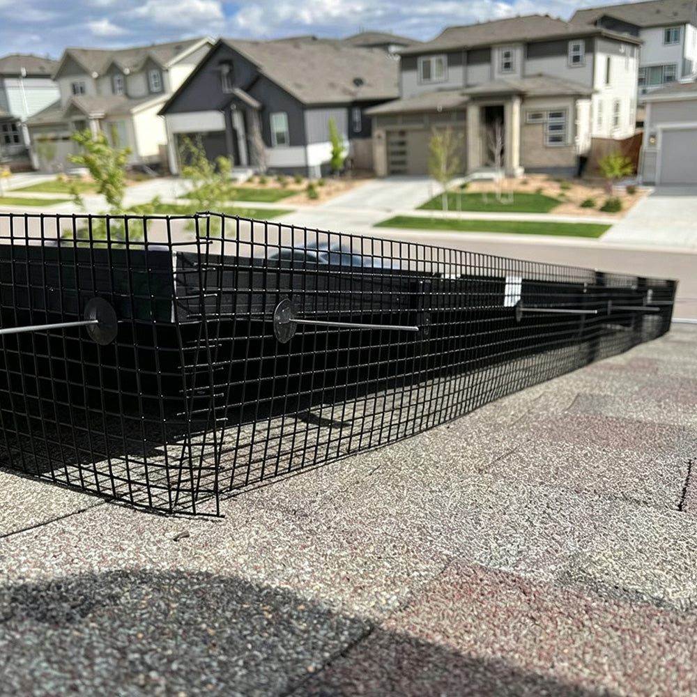 PVC Coated Wire Mesh Bird and Rodent Barrier for Solar Panels