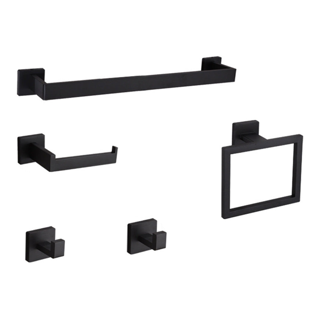 5Pcs Bathroom Towel Bar Set Stainless Steel 40cm Wall Mounted Towel Racks