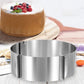 6-12 Inch Cake Mold Round Adjustable Stainless Steel Baking Cake Ring for Mousse