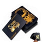 2XWaterproof Playing Cards PVC Plastic Poker Deck Black & Gold Skull Design