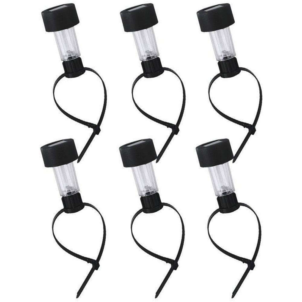6 Pack Solar Water-Resistant Outdoor Swimming Pool Fence Light