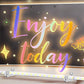 LED Drawing Board for Little Ones with Stand and Remote Dimming Colorful Light-Up Writing & Art Pad