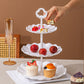 Cake Stand Set with 6 Tiered Cupcake Stands 4 Square Trays for Party Wedding Dessert