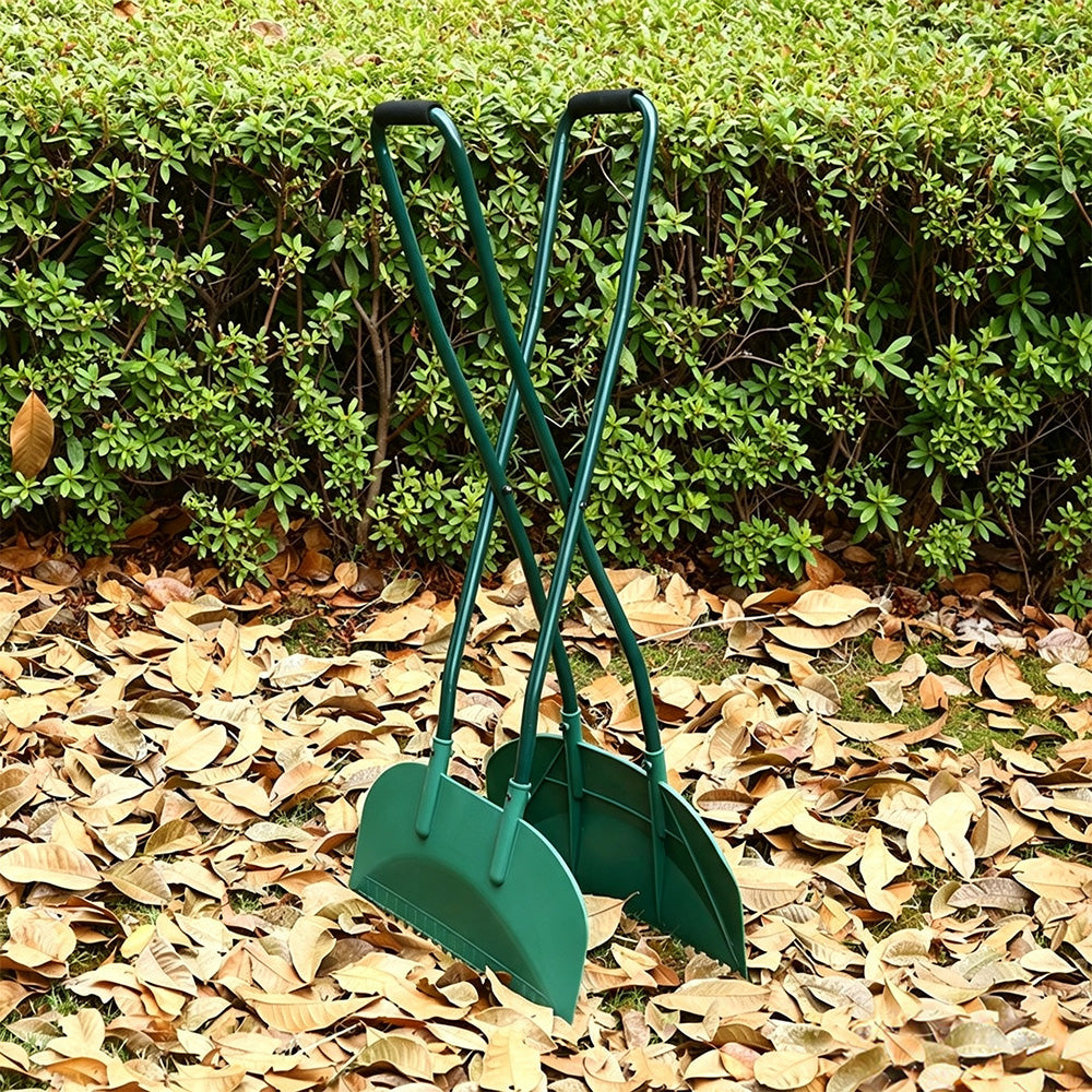 Stainless Steel Wide Leaf Grabber Rake for Garden Lawn and Park