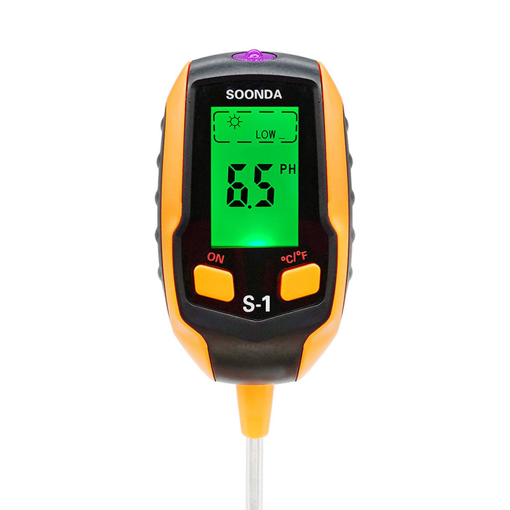 4-in-1 Soil Tester PH Temperature Moisture Sunlight Test Meter