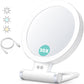Double Sided 1X And 30X Magnifying Makeup Foldable Mirror With 3 Color Lights