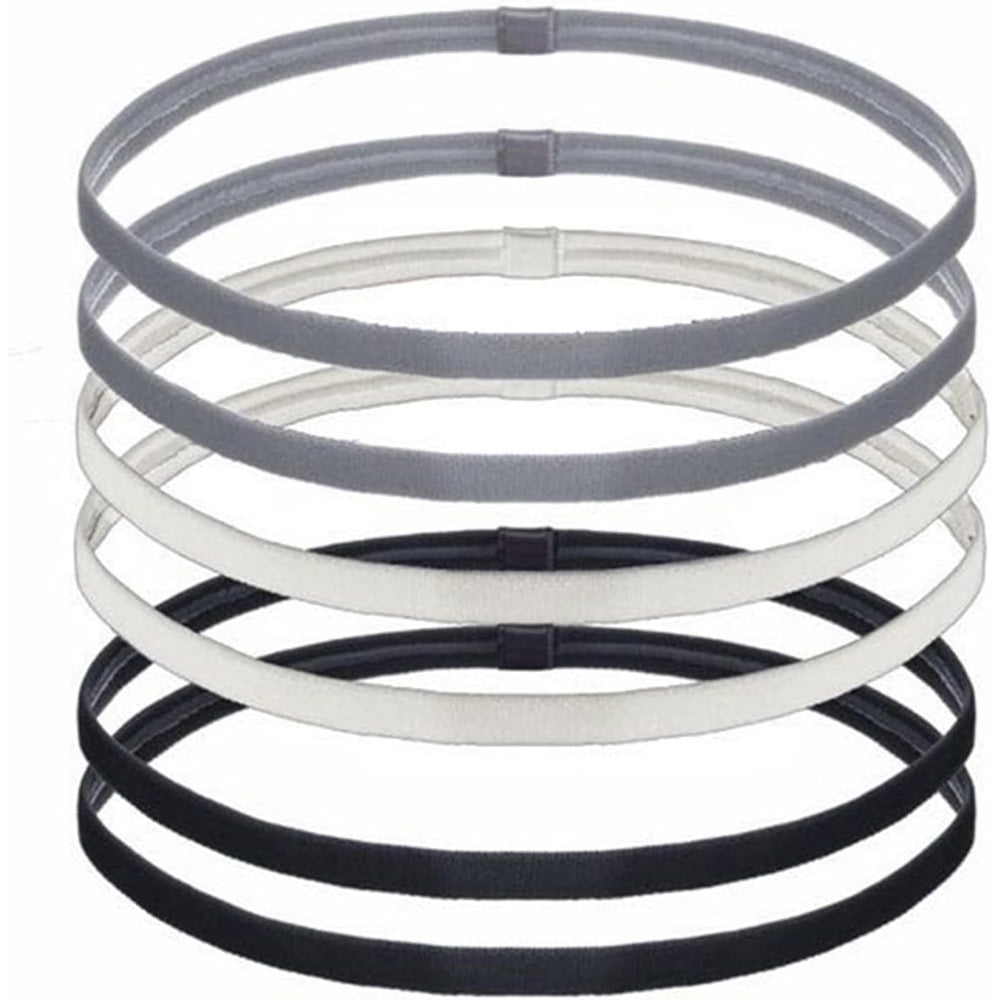 6 Pack Elastic Sports Headbands for Men and Women Running Fitness