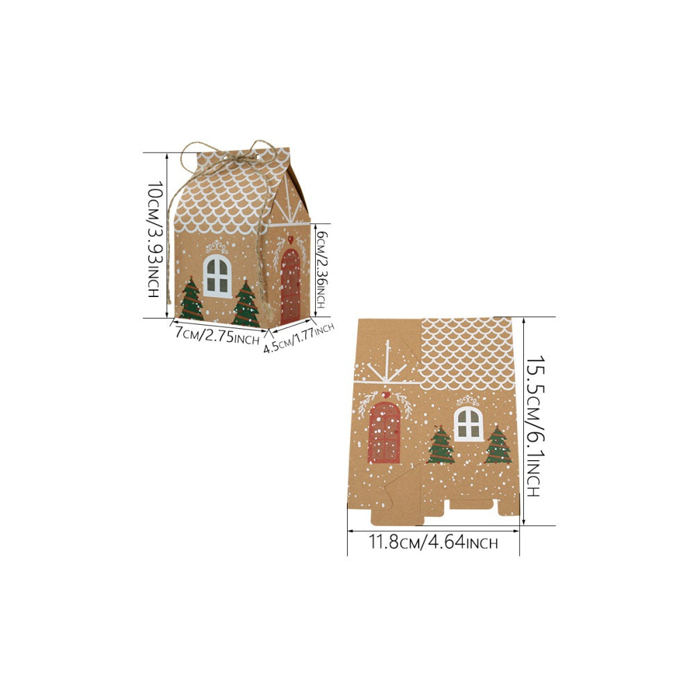 50Pcs Large Christmas Party Gift Boxes DIY Festive Gift Wrapping Boxes