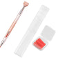 2pcs Glue-out Rhinestone Painting Pen Rhinestone Drill Pen with Visual Window and 6pcs Glue Sticks