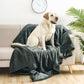 Pet Blanket for Dog Puppy Cat Reversible Flannel Fleece Sherpa Furniture Protector for Sofa Bed Couch