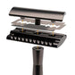 Matte Double Edge Manual Razor With 10 Blades For Men