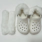 Fleeced Liner Inserts for Crocs Warm Fuzzy Replacement Insoles for Winter