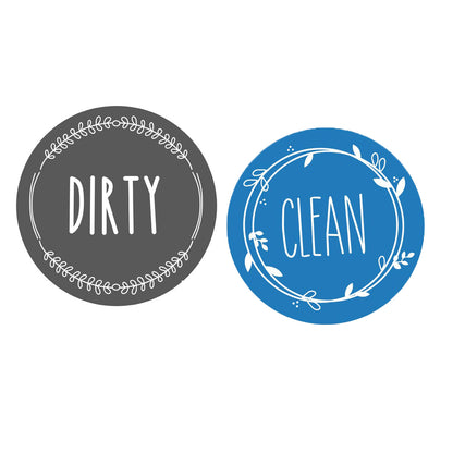 Clean Dirty Dishwasher Sign Easy Read Non-Scratch Indicator