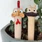 2pcs Funny Garden Statue Yard Art Stake Outdoor Lawn Ornament Decoration