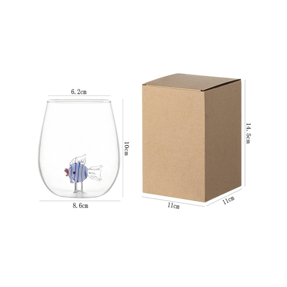 Creative Cartoon Three Dimensional Animal Glass Cup