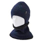 Men's Fleece Lined Knit Beanie Scarf Set Ear Warmer Winter Accessory
