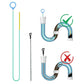 90cm Or 130cm Drain Hair Clog Remover Sink Snake Drain Cleaner Tool