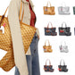 Women's Goyard Inspired Tote Bag with Wallet
