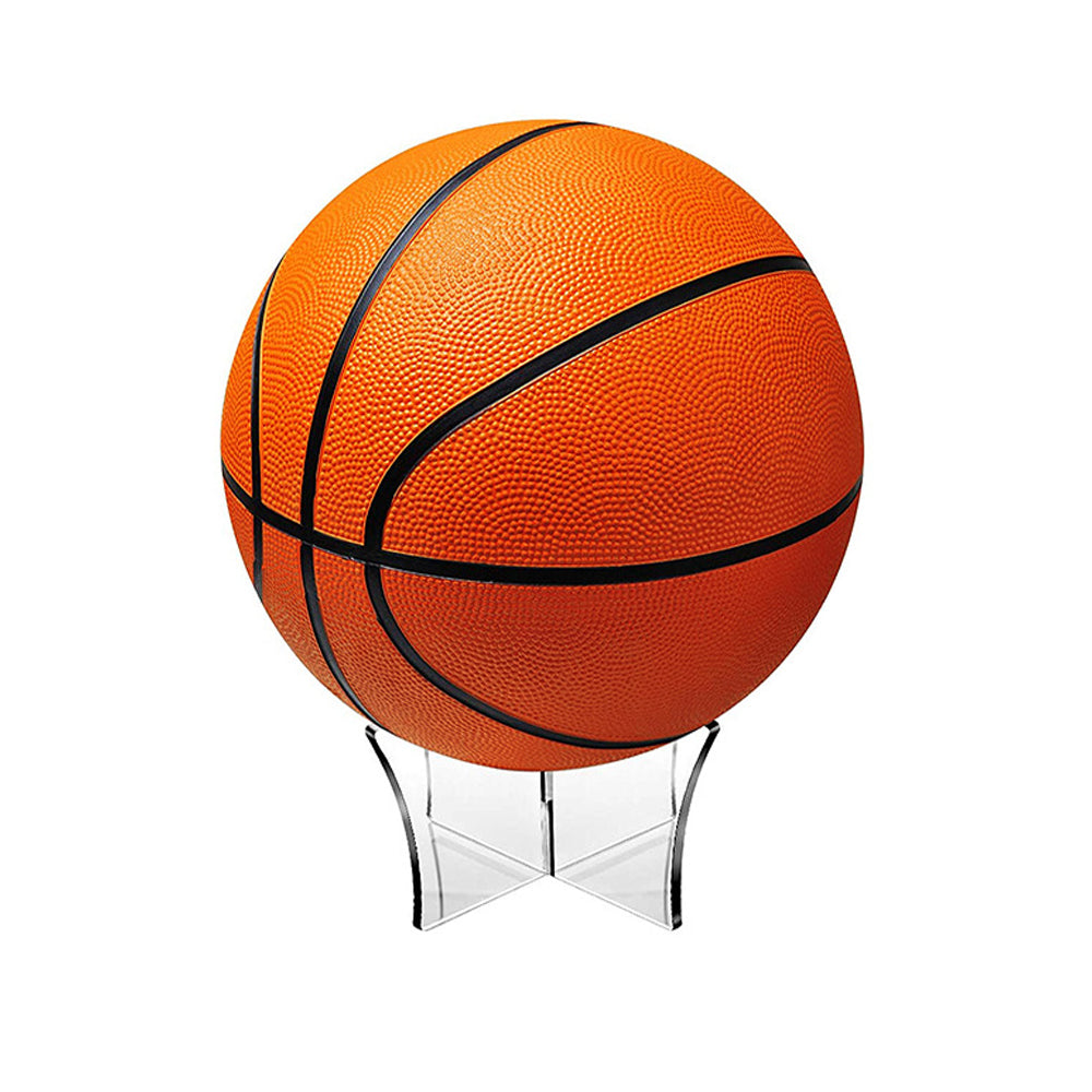 3Pcs Clear Acrylic Ball Stand for Display Rugby Basketball Football