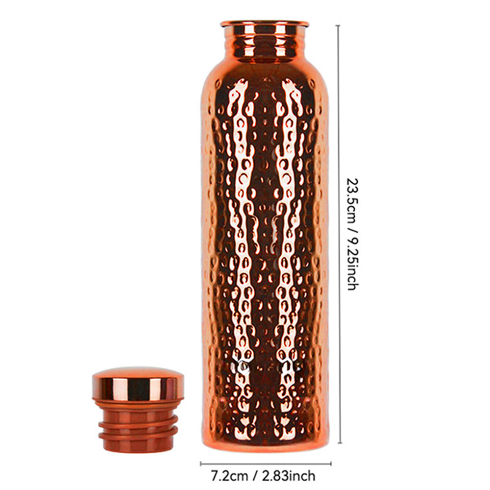 800ml Stainless Steel Water Bottle with 1 Brush 1 Bag Retro Drinking Bottle for Home Outdoor