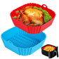 Silicone Liners Square for Air Fryers 2pcs Reusable Non Stick Baking Tray for Air Fryers
