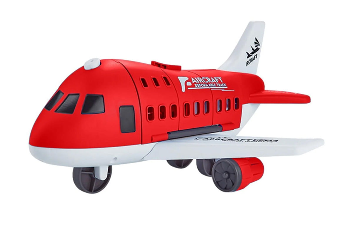 Kids Transformable Airplane Transport Playset Transformable Storage Plane Toy