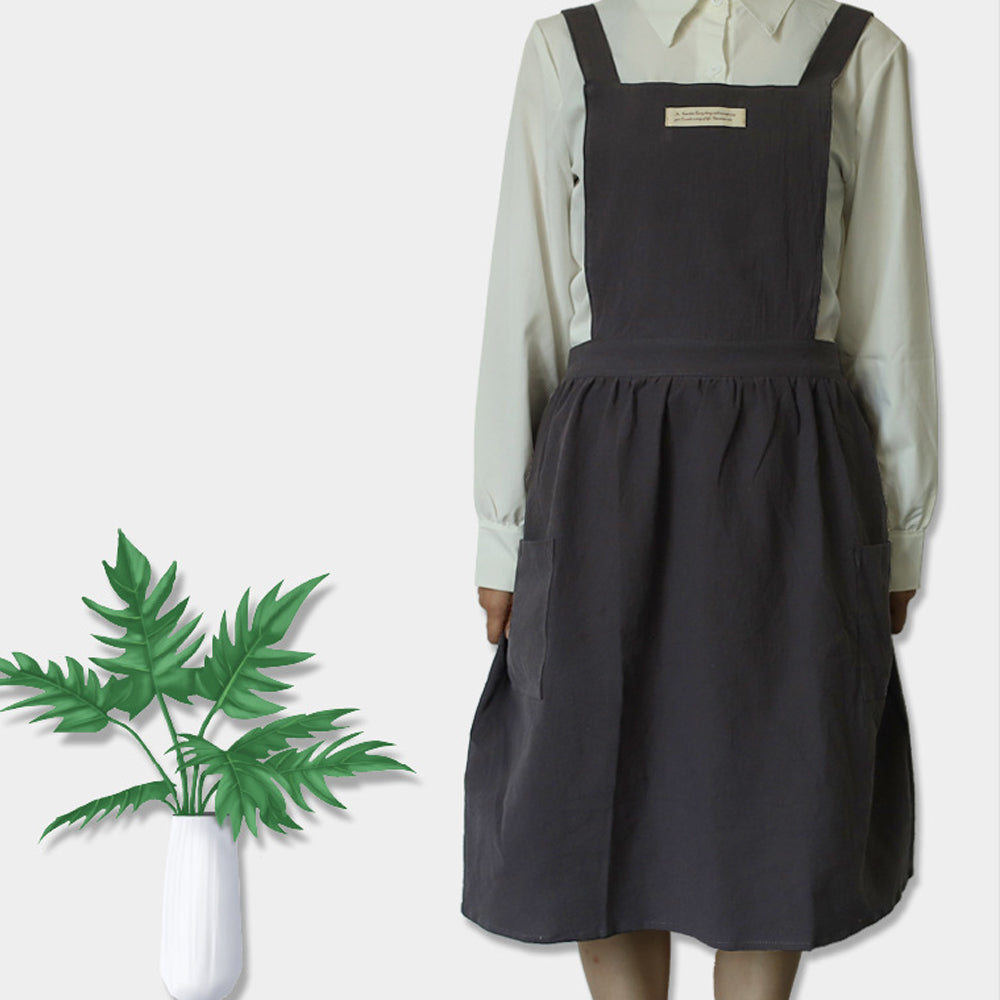 100% Cotton Work Apron Comfortable Wide Straps