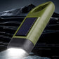 Hand Crank Solar Powered Flashlight Emergency Rechargeable LED Flashlight