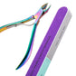 7Pcs Nail Cuticle Nipper Cuticle Pusher Tweezers Nail Cuticle Oil Dead Skin Remover Manicure Tool Kit