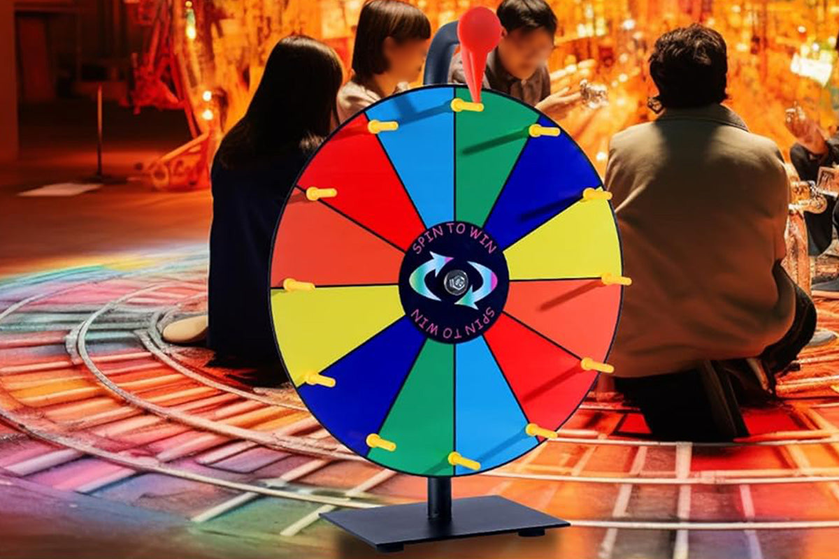 30cm Prizes Spinner With Stand Tabletop Prize Wheel For Game Carnival