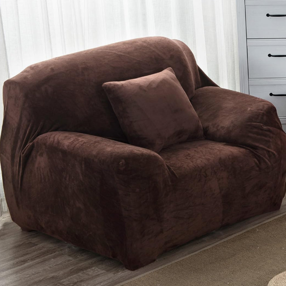 Velvet Plush Stretch Couch Cover