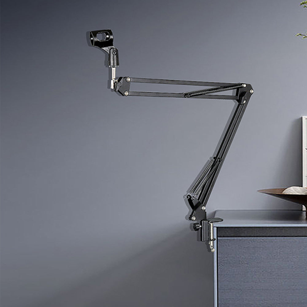 Pro Mic Microphone Suspension Boom Arm Desktop Stand Holder Mount for Broadcast