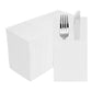 50 Pcs Disposable Linen-Feel Dinner Napkins with Bulit-in Flatware Pocket