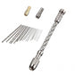 20 PCS Stainless Steel Precision Pin Vise Hand Drill Set Manual Pin Vise Set for Model Craft DIY