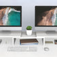 Dual Monitor Stand Riser Adjustable Computer Monitor Stand for Books iMac Laptop