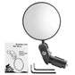 Handlebar Bike Mirrors Adjustable Bicycle Rearview Mirror for Mountain Road Bikes