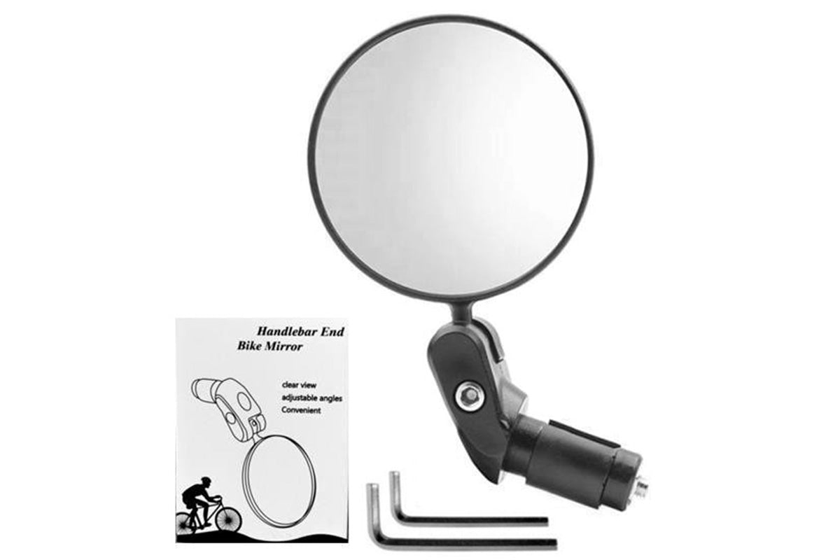 Handlebar Bike Mirrors Adjustable Bicycle Rearview Mirror for Mountain Road Bikes