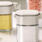 Glass Salt Container with Lid Spoon Condiment Jar Spice Container Seasoning Box