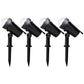 4Pcs LED Solar RGB Outdoor Projector Landscape Lamp