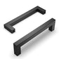 2X 12mm Square Stainless Steel Kitchen Cabinet and Door Handle