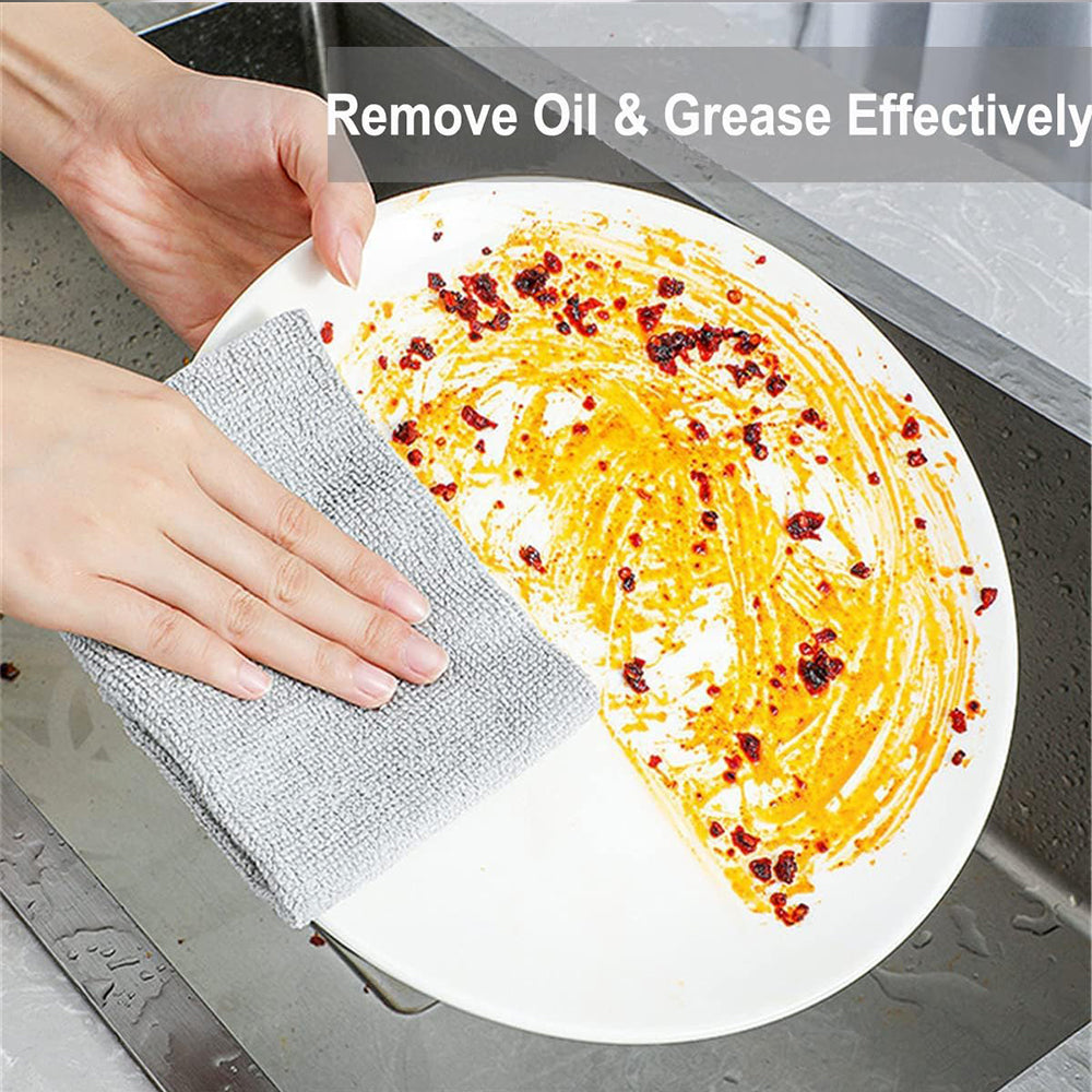 20Pcs Washable Microfiber Kitchen Cleaning Cloth for Home in a Box
