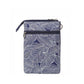 5 Layer Leaf Pattern Canvas Cell Phone Crossbody Bag