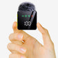 Wireless Lavalier Microphone with Charging Case Noise Cancelling for iPhone Android