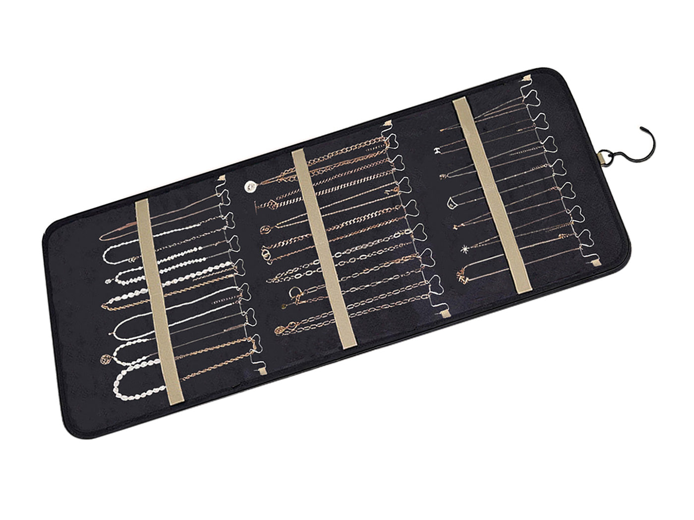 Double Sided Hanging Jewelry Organizer Storage Closet Hanger Jewelry Holder