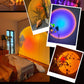 2Pcs Sunset Lamp Projector RGB Color Rotation LED Sunset Projection Lamp Room Decor